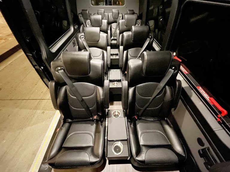 12 Passenger Executive Sprinter available to rent in Los Angeles from Sprinter Rentals USA